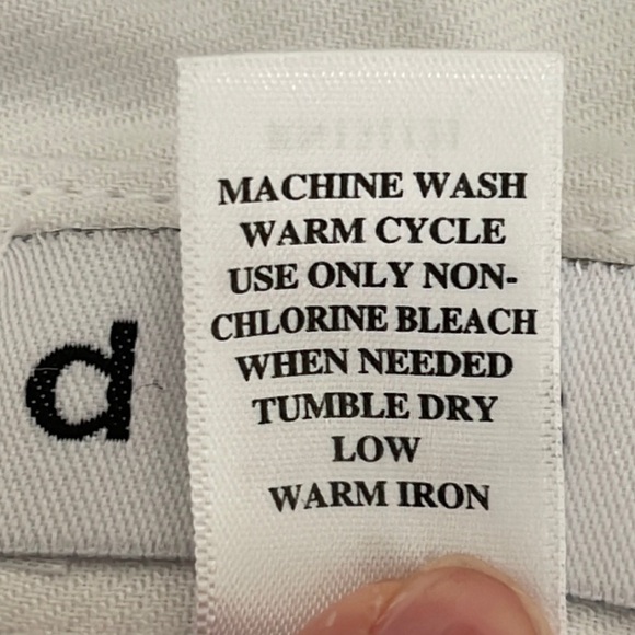 DASH WHITE FLANNEL POCKET BLOUSE BACK BUTTON DOWN DETAIL Sz. S - Picture 13 of 16